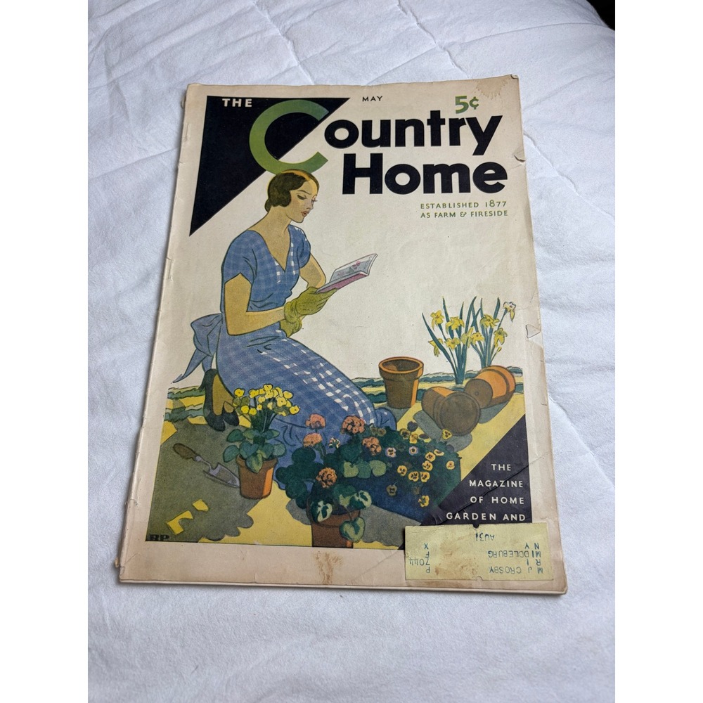 Vintage May 1931 The Country Home Magazine Farm Fireside Wesson Oil Ad Ephemera